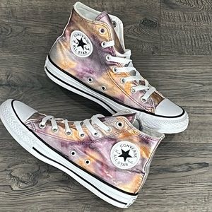 Converse Limtd. Edition Metallic Hightop Pink Gold Purple Size 7.5W/5.5 M